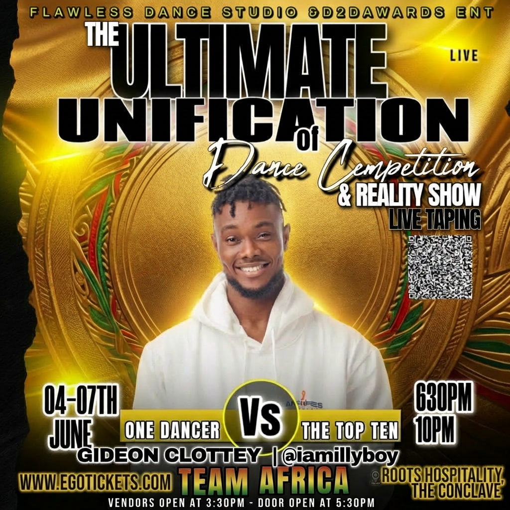 Gideon Clottey — Contestant #08 | TEAM AFRICA | June 04–07 2026
